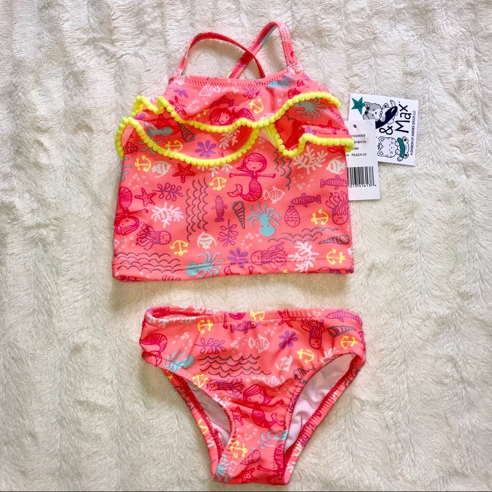 Kiko & Max Two Piece Ruffle Bathing Suit